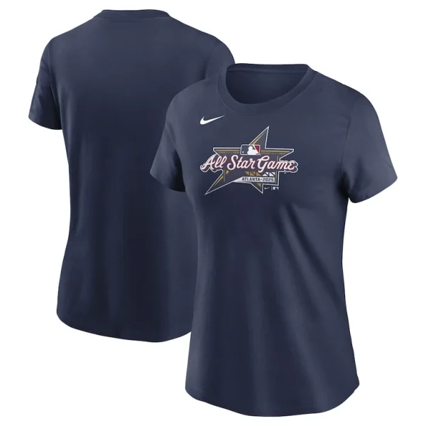 Nike womens 2025 mlb all star game logo t shirt Navy