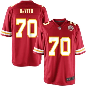 Nike youth kansas city chiefs mike devito team color game jersey Multi