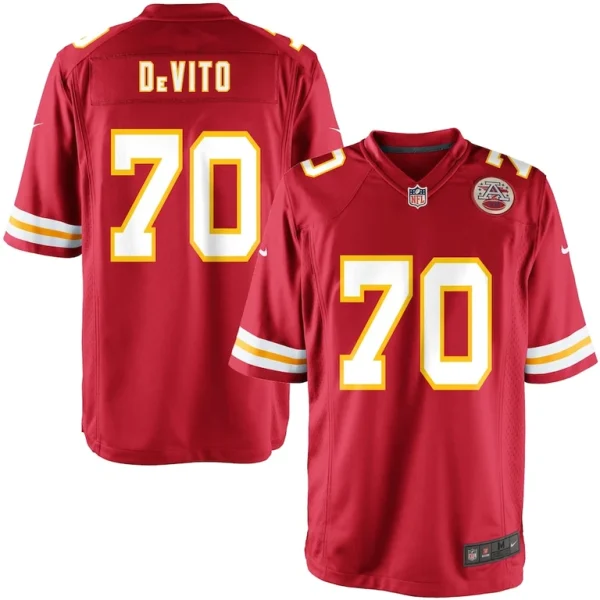 Nike youth kansas city chiefs mike devito team color game jersey Multi