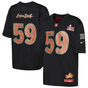 Nike youth super bowl lix game jersey Black