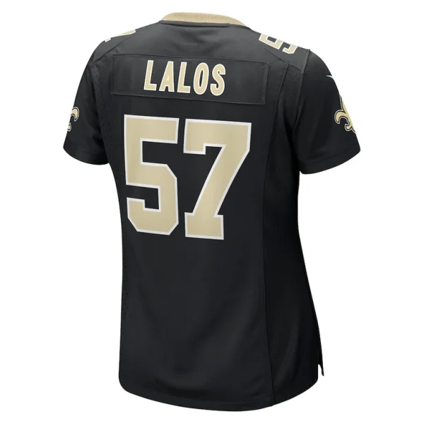 Niko lalos new orleans saints nike womens team game jersey Black L
