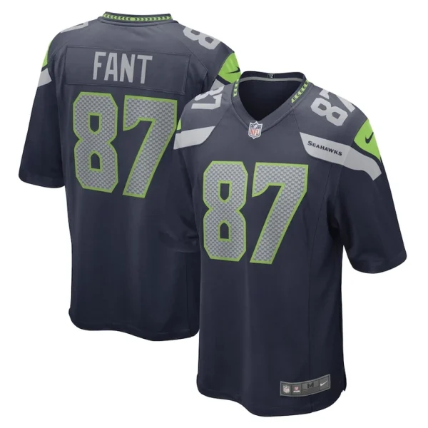 Noah fant seattle seahawks nike game player jersey College navy