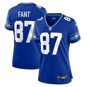 Noah fant seattle seahawks nike womens throwback player game jersey Royal