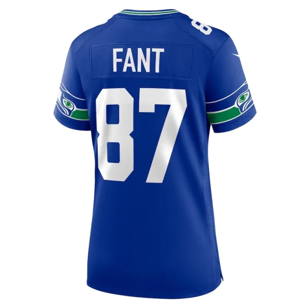 Noah fant seattle seahawks nike womens throwback player game jersey Royal L