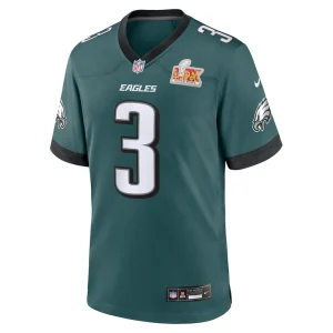 Nolan smith philadelphia eagles nike super bowl lix game player jersey Midnight green M