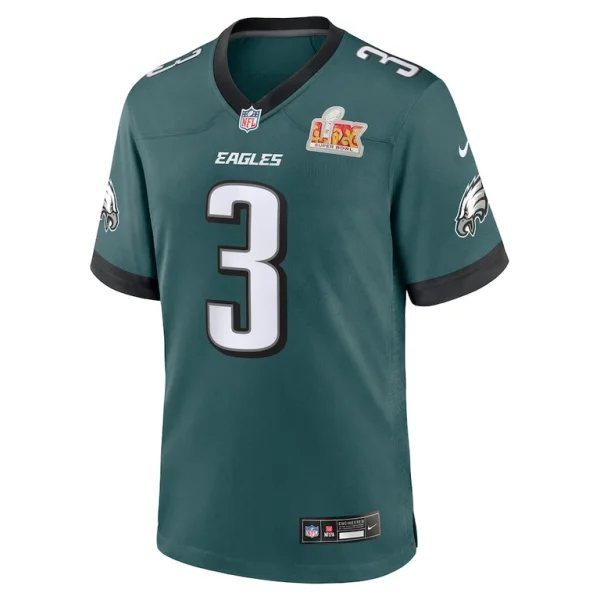 Nolan smith philadelphia eagles nike super bowl lix game player jersey Midnight green M
