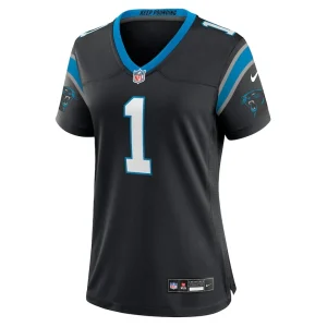 Number 1 bride carolina panthers nike womens game jersey Black M