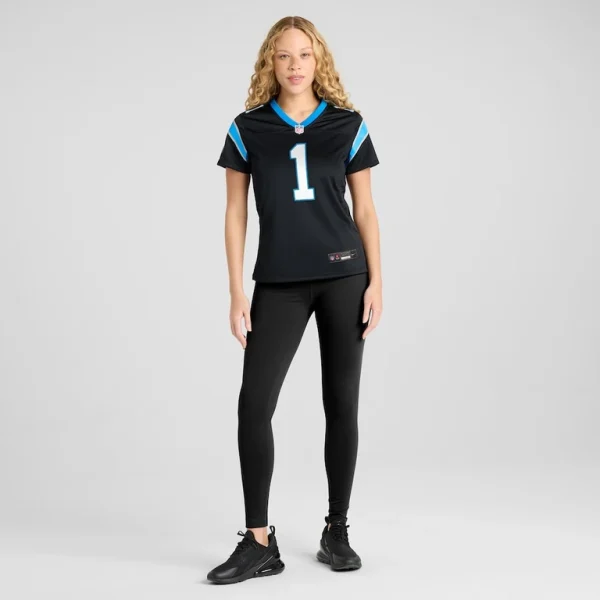 Number 1 bride carolina panthers nike womens game jersey Black XL