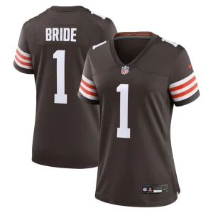 Number 1 bride cleveland browns nike womens game jersey Brown