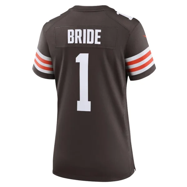 Number 1 bride cleveland browns nike womens game jersey Brown L