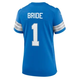 Number 1 bride detroit lions nike womens game jersey Blue L