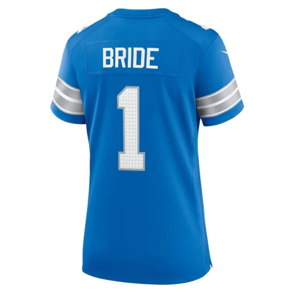 Number 1 bride detroit lions nike womens game jersey Blue L