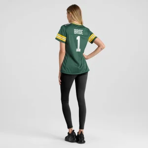 Number 1 bride green bay packers nike womens game jersey Green 2XL