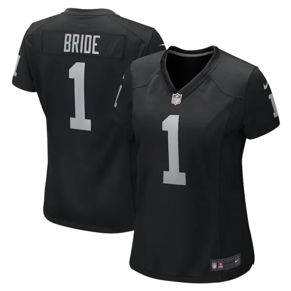 Number 1 bride las vegas raiders nike womens game jersey Black