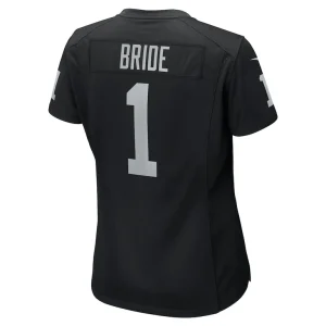Number 1 bride las vegas raiders nike womens game jersey Black L
