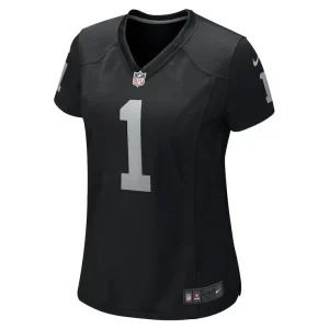 Number 1 bride las vegas raiders nike womens game jersey Black M