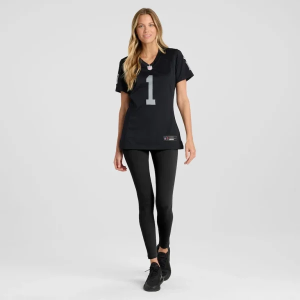 Number 1 bride las vegas raiders nike womens game jersey Black XL