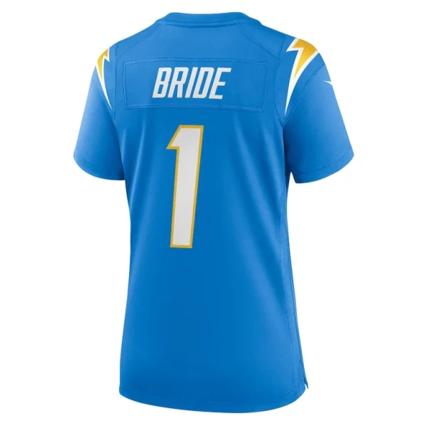 Number 1 bride los angeles chargers nike womens game jersey Powder blue L