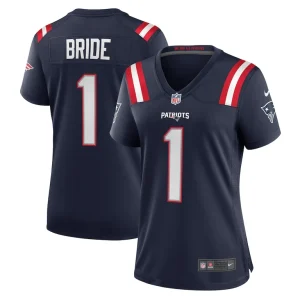 Number 1 bride new england patriots nike womens game jersey Navy