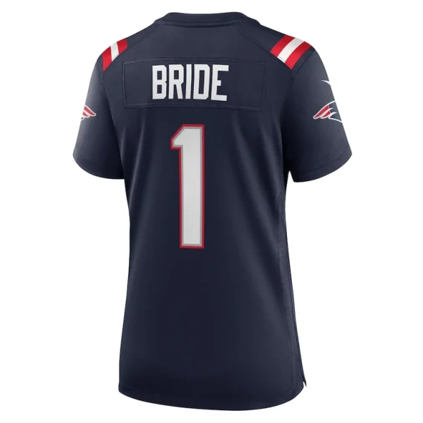 Number 1 bride new england patriots nike womens game jersey Navy L