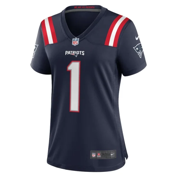 Number 1 bride new england patriots nike womens game jersey Navy M
