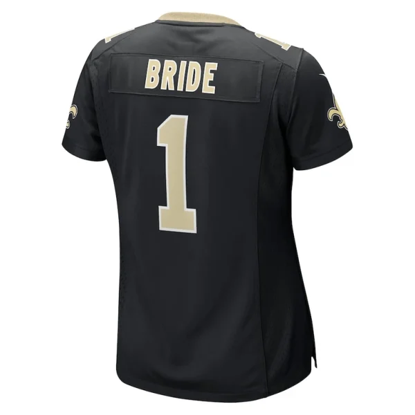 Number 1 bride new orleans saints nike womens game jersey Black L
