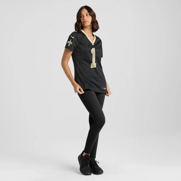 Number 1 bride new orleans saints nike womens game jersey Black XL