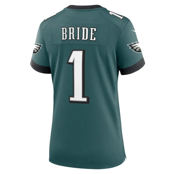 Number 1 bride philadelphia eagles nike womens game jersey Midnight green L