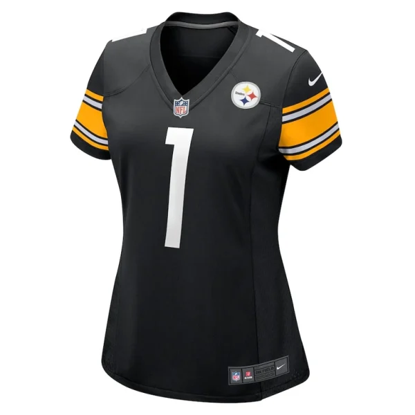 Number 1 bride pittsburgh steelers nike womens game jersey Black M