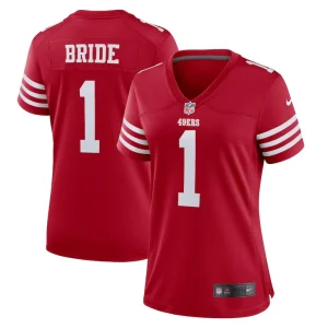 Number 1 bride san francisco 49ers nike womens game jersey Scarlet