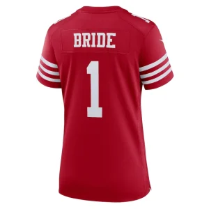 Number 1 bride san francisco 49ers nike womens game jersey Scarlet L