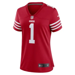 Number 1 bride san francisco 49ers nike womens game jersey Scarlet M
