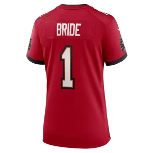 Number 1 bride tampa bay buccaneers nike womens game jersey Red L