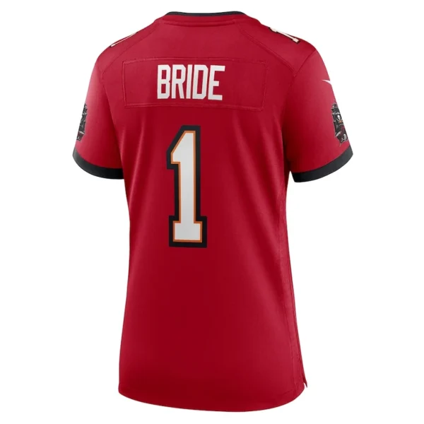 Number 1 bride tampa bay buccaneers nike womens game jersey Red L