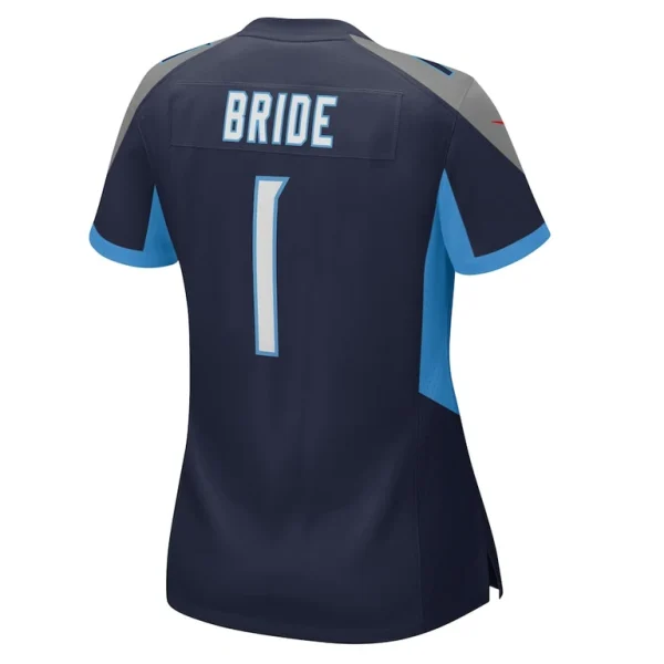 Number 1 bride tennessee titans nike womens game jersey Navy L