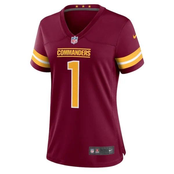 Number 1 bride washington commanders nike womens game jersey Burgundy M