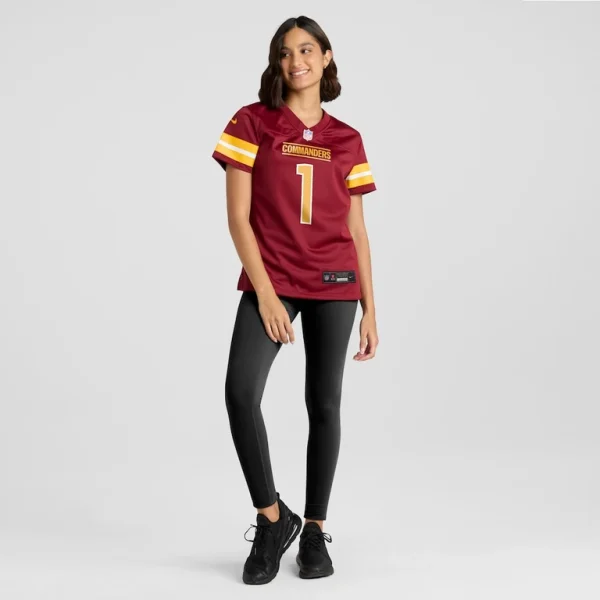 Number 1 bride washington commanders nike womens game jersey Burgundy XL