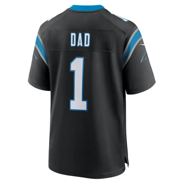 Number 1 dad carolina panthers nike game jersey Black L