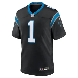 Number 1 dad carolina panthers nike game jersey Black M