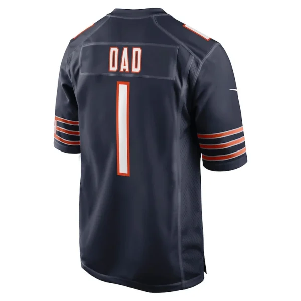 Number 1 dad chicago bears nike game jersey Navy L