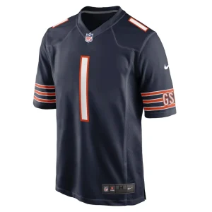 Number 1 dad chicago bears nike game jersey Navy M
