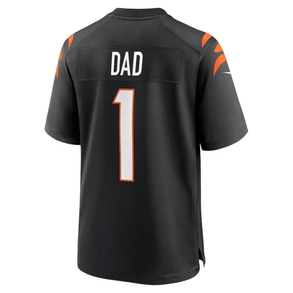 Number 1 dad cincinnati bengals nike game jersey Black L