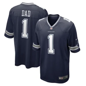 Number 1 dad dallas cowboys nike game jersey Navy