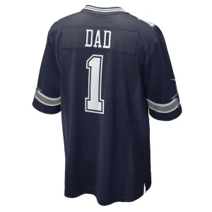 Number 1 dad dallas cowboys nike game jersey Navy L