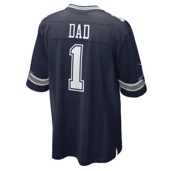 Number 1 dad dallas cowboys nike game jersey Navy L