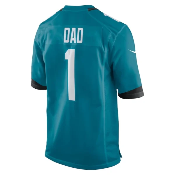 Number 1 dad jacksonville jaguars nike game jersey Teal L