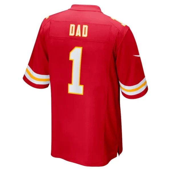 Number 1 dad kansas city chiefs nike game jersey Red L