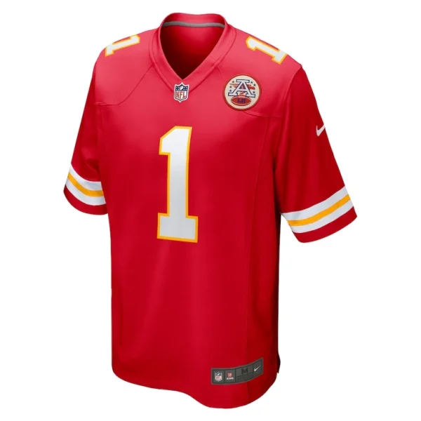 Number 1 dad kansas city chiefs nike game jersey Red M