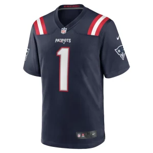Number 1 dad new england patriots nike game jersey Navy M