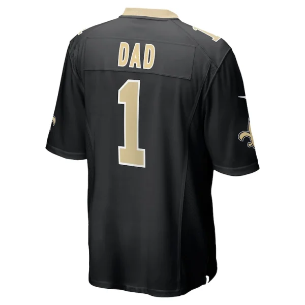 Number 1 dad new orleans saints nike game jersey Black L